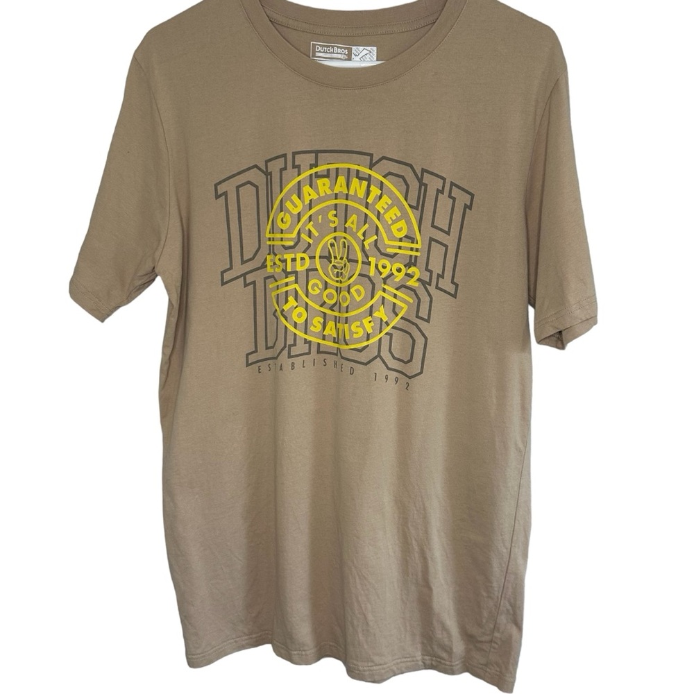 Dutch Bros Tan “It’s All Good” XS+SMALL+MEDIUM+LARGE+XL+XXL+XXXL
